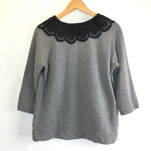 Garnet Hills Black lace Gray Sweater - Picture 6 of 9